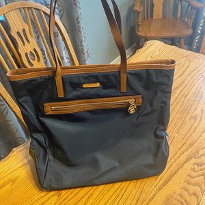 Michael Kors Navy Blue Vinyl Tote